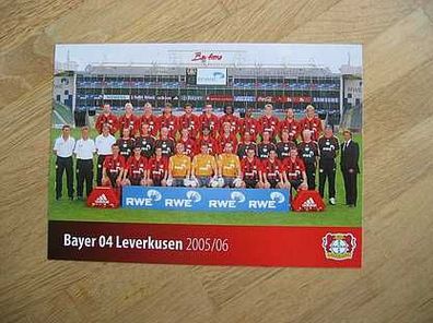 Rare Mannschaftskarte Bayer 04 Leverkusen Saison 05/06