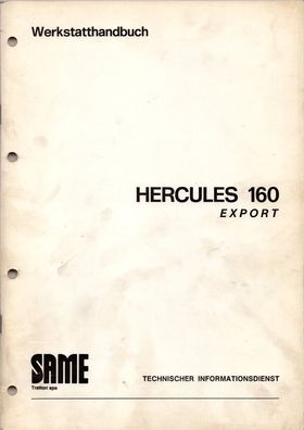Werkstatthandbuch Same Herkules 160 Export