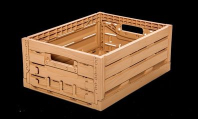 Obstkiste Gemüsekiste Klappbox Transportkiste Lagerbox Holzdekor robust neu 60x40x22