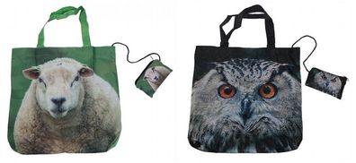 1 Einkaufstasche Waldtiere Einkaufstaschen Falttaschen Stofftasche Stofftaschen Tiere