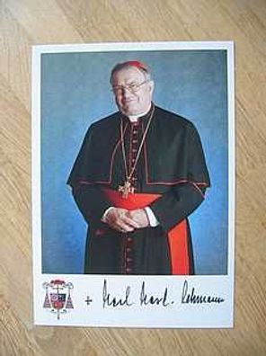 Bischof von Mainz Prof. Dr. Dr. Kardinal Karl Lehmann - handsigniertes Autogramm!!!