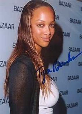 Original Autogramm TYRA BANKS auf HGF