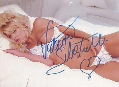 SEXY Original Autogramm Victoria Silvstedt auf HGF