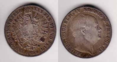 1 Vereinstaler Silber Münze Preussen 1859 A Friedrich Wilhelm IV (100790)