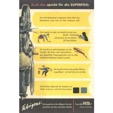 Farb-Poster NSU Superfox
