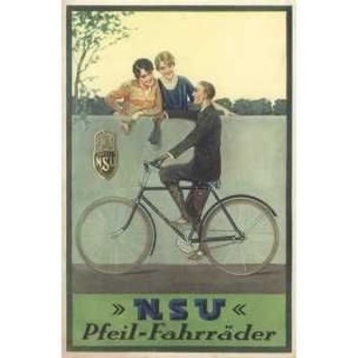 Farb-Poster NSU Fahrrad