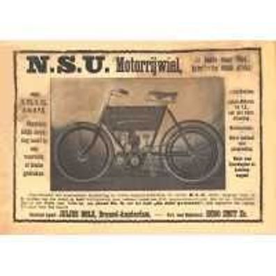 Farb-Poster NSU Modell 1904