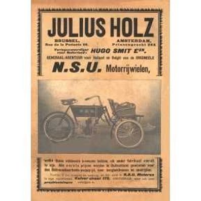 Farb-Poster NSU mit Vorsteckwagen