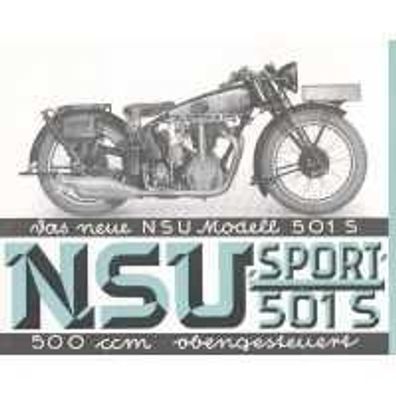 Farb-Poster NSU 501 OS
