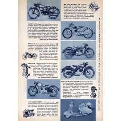 Farb-Poster NSU Modelle 1951
