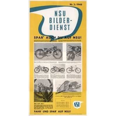 Farb-Poster NSU Modelle 1948