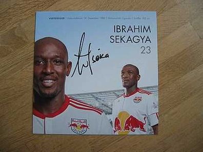 Red Bull Salzburg - Ibrahim Sekagya - hands. Autogramm!