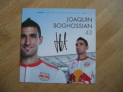 Red Bull Salzburg Joaquin Boghossian - handsigniertes Autogramm!!!