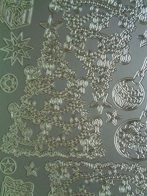 Stickerbogen Motive Bordüren Ecken Weihnachten Tannenbaum Weihnachtsbaum - Auswahl -