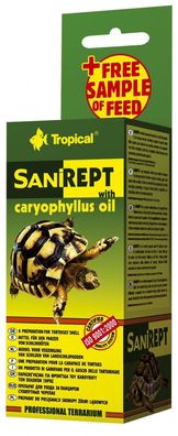 Tropical Sanirept - mit Caryophyllus-Öl für den Panzer von Schildkröten 15ml