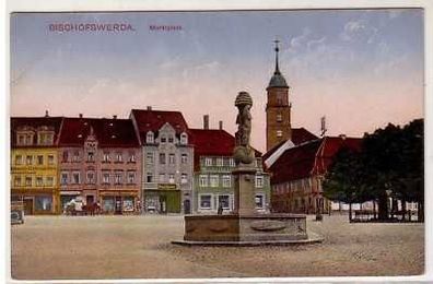 41699 Ak Bischofswerda Marktplatz um 1910