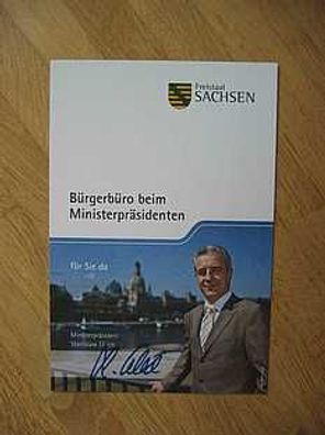 Ministerpräsident Sachsen Stanislaw Tillich - handsigniertes Autogramm!!!