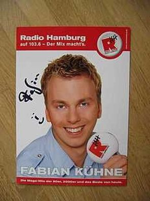 Radio Hamburg - Fabian Kühne - handsign. Autogramm!