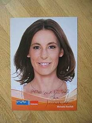 MDR Fernsehmoderatorin Michaela Koschak - handsigniertes Autogramm!!!