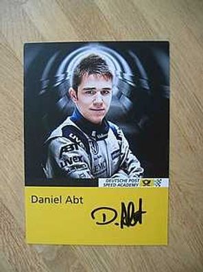 Rennfahrer Daniel Abt - handsigniertes Autogramm!!!