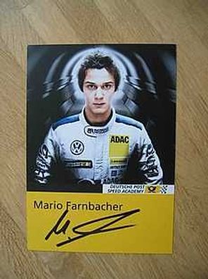 Rennfahrer Mario Farnbacher - handsigniertes Autogramm!