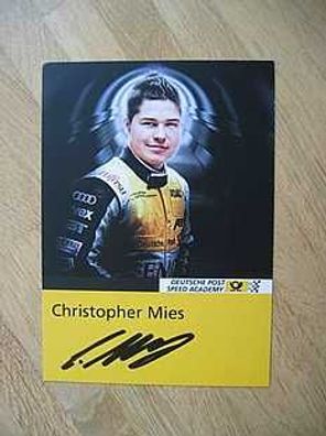 Rennfahrer Christopher Mies - handsigniertes Autogramm!