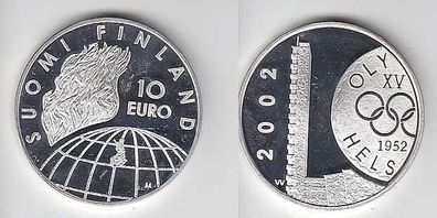 10 Euro Silber Münze Finnland 50. Jahre Helsinki 2002
