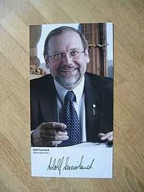 Oberbürgermeister Duisburg CDU Adolf Sauerland - handsigniertes Autogramm!!!