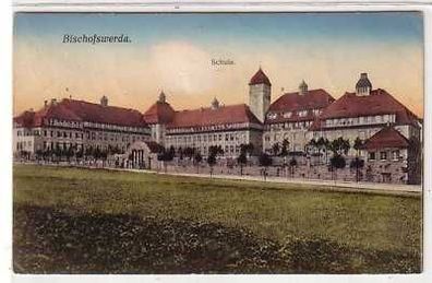 41536 Ak Bischofswerda Schule 1921