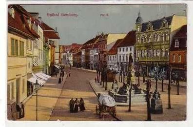 40745 Feldpost Ak Solbad Bernburg Markt 1917