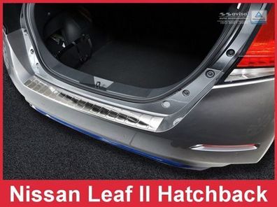 Ladekantenschutz | Edelstahl passend für Nissan Leaf II (2E1) 2017-2021, FL2021->