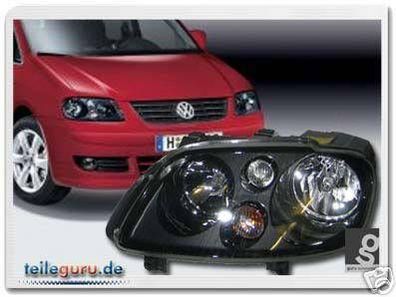 Original VW !! Scheinwerfer Schwarz Touran + Caddy R-Line