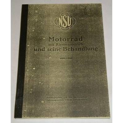 Betriebsanleitung NSU 4 PS 2-Zylinder Tourenmodell 1921