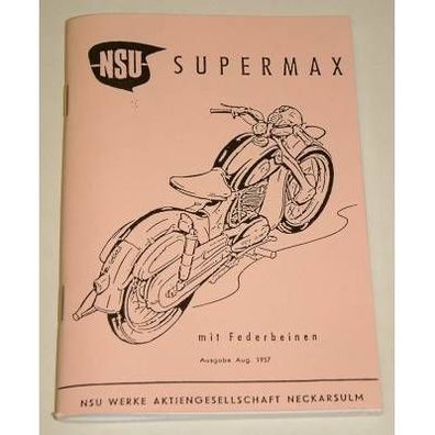 Betriebsanleitung NSU Supermax 1957