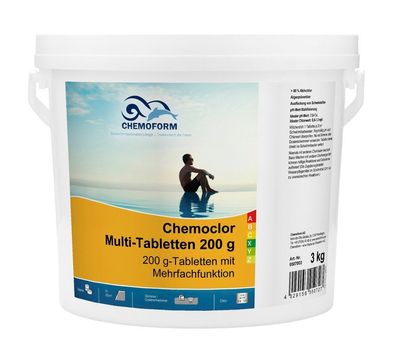 3Kg Chemoform Chemoclor Multitabs 200Gr. All in one Fockung Algenex Chlor