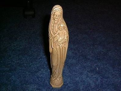 kirchliche Skulptur-Frau mit Kind aus Gips-21cm hoch