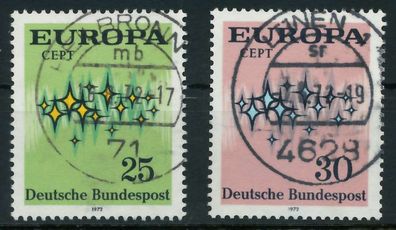 BRD BUND 1972 Nr 716-717 zentrisch gestempelt X84EDF6