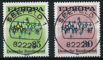 BRD BUND 1972 Nr 716-717 zentrisch gestempelt X84EE0E