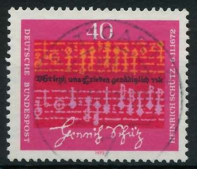 BRD 1972 Nr 741 zentrisch gestempelt X84F08E