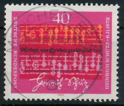 BRD 1972 Nr 741 zentrisch gestempelt X84F092
