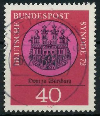 BRD 1972 Nr 752 zentrisch gestempelt X84F266