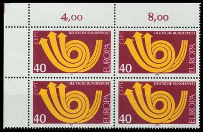 BRD BUND 1973 Nr 769 postfrisch Viererblock ECKE-OLI X84FE0A