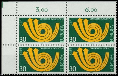 BRD BUND 1973 Nr 768 postfrisch Viererblock ECKE-OLI X84FE0E