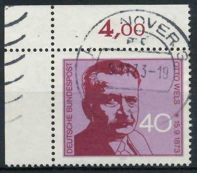 BRD 1973 Nr 780 gestempelt ECKE-OLI X84FEFA