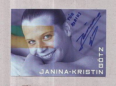 Janina-Kristin Götz - sig. Autogrammkarte