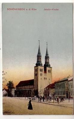 41763 Ak Schönebeck a. Elbe Jakobi Kirche um 1910
