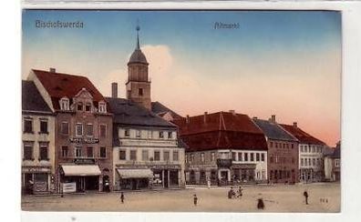 41954 Ak Bischofswerda Altmarkt um 1910