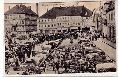 41256 Ak Viehmarkt in Bischofswerda um 1910