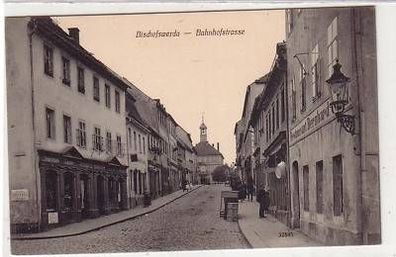 41152 Ak Bischofswerda Bahnhofstrasse um 1910