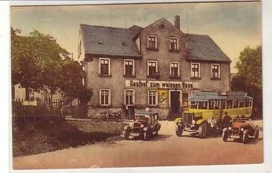 41061 Ak Claußnitz Gasthof "Zum weißen Roß" um 1920
